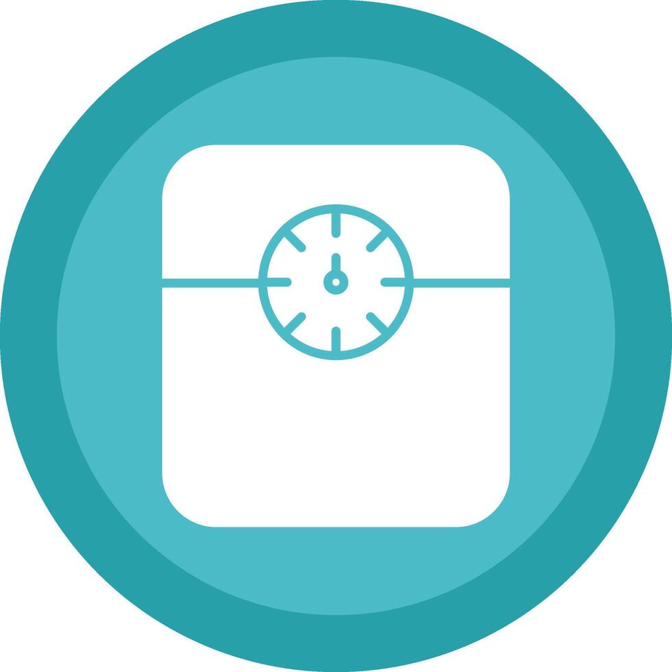 Weight Scale Glyph Due Circle Icon Design vector