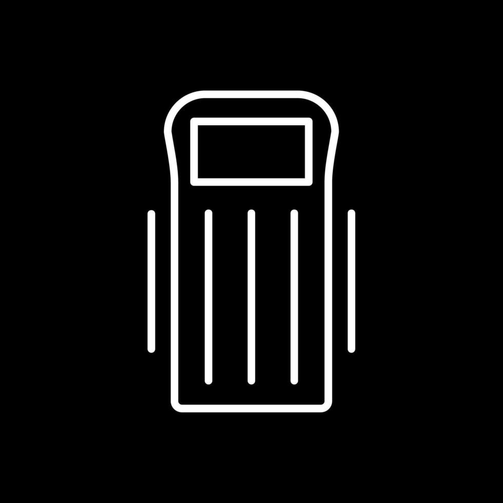 Float Line Inverted Icon Design vector