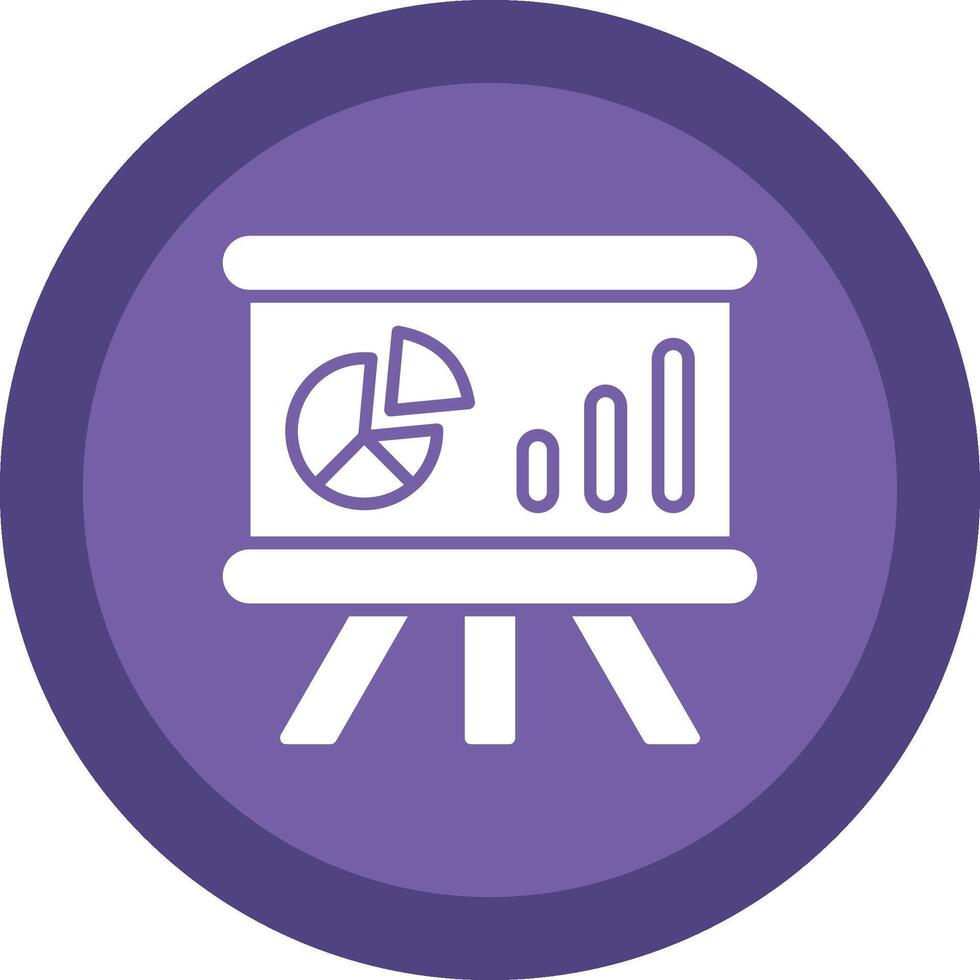 Whiteboard Glyph Due Circle Icon Design vector