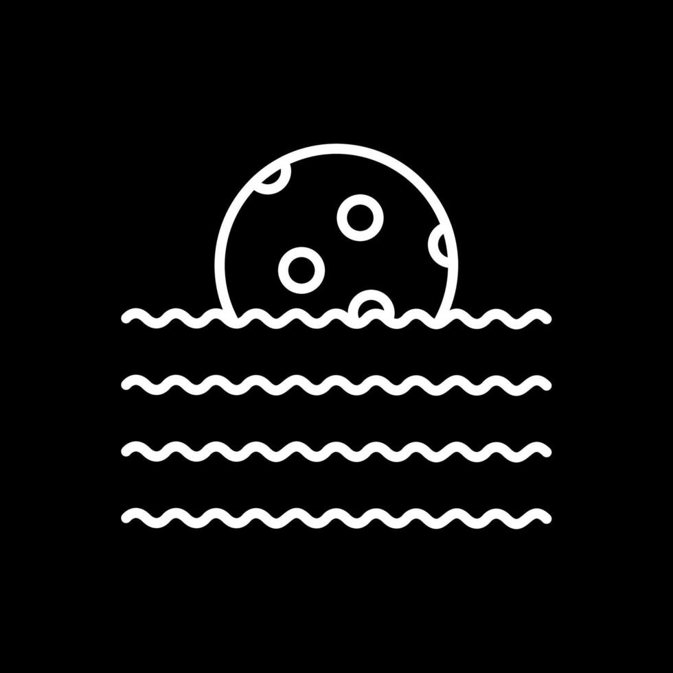 Waves Line Inverted Icon Design vector