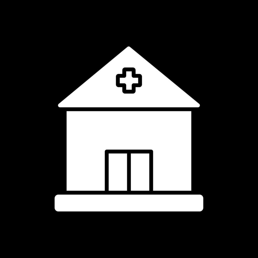 Building Glyph Inverted Icon Design vector