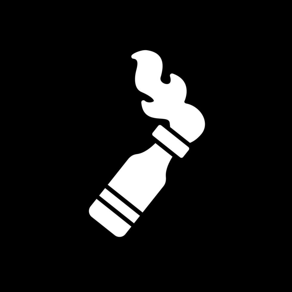 Bottle Glyph Inverted Icon Design vector