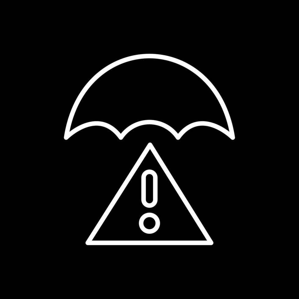 Sign Line Inverted Icon Design vector