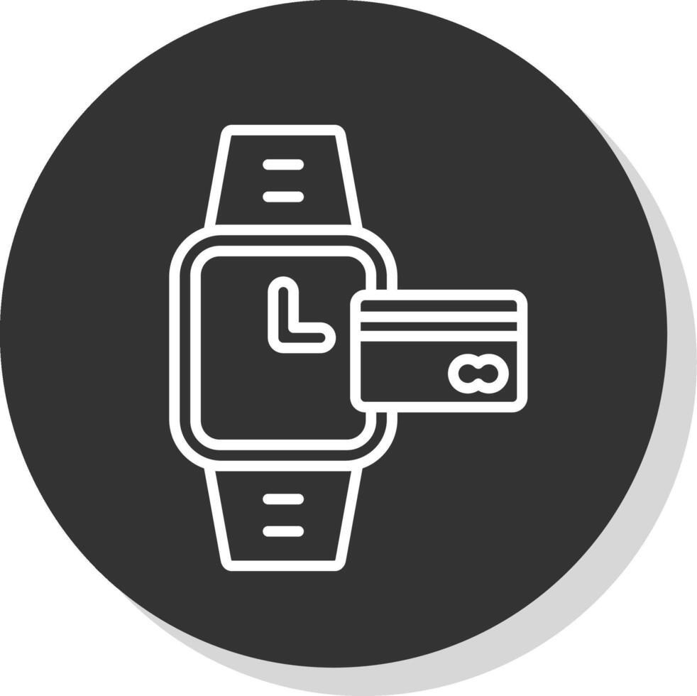 Card Payment Glyph Due Circle Icon Design vector