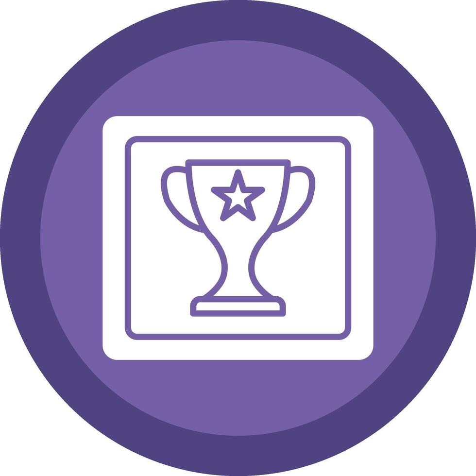 Frame Glyph Due Circle Icon Design vector