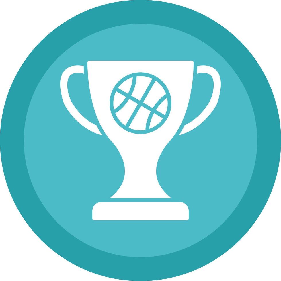 Basketball Glyph Due Circle Icon Design vector