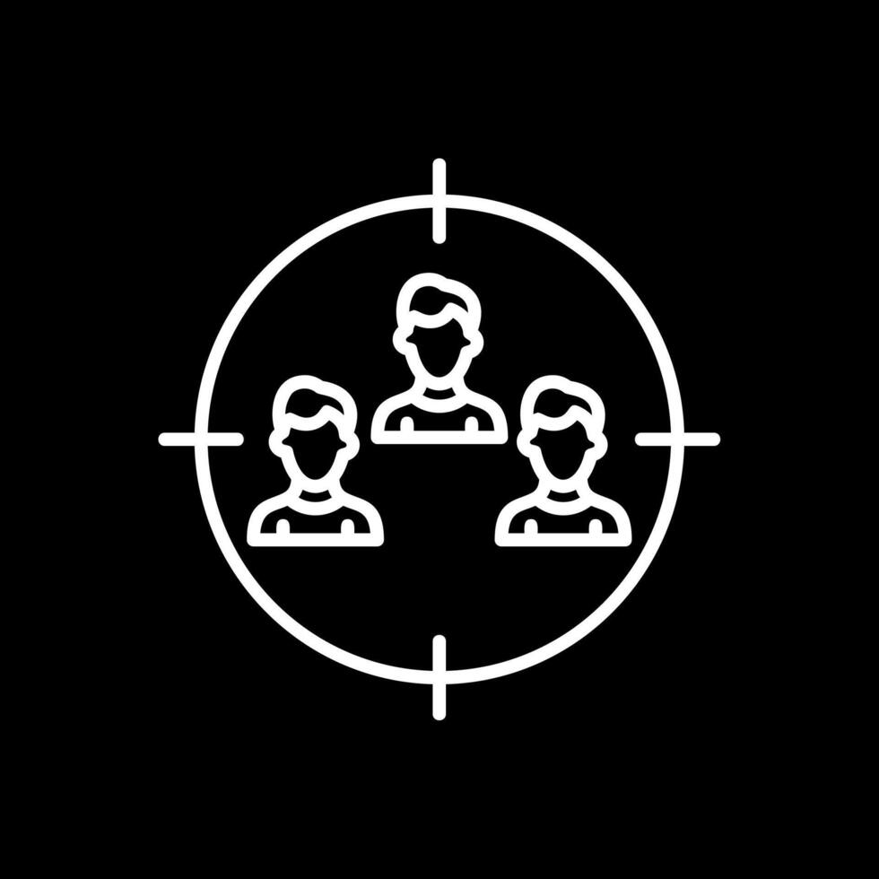 Foreman Gear Line Inverted Icon Design vector