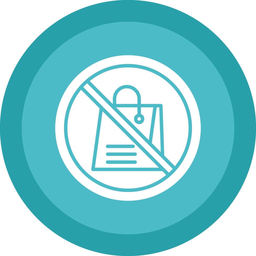 Prohibited Sign Glyph Due Circle Icon Design vector