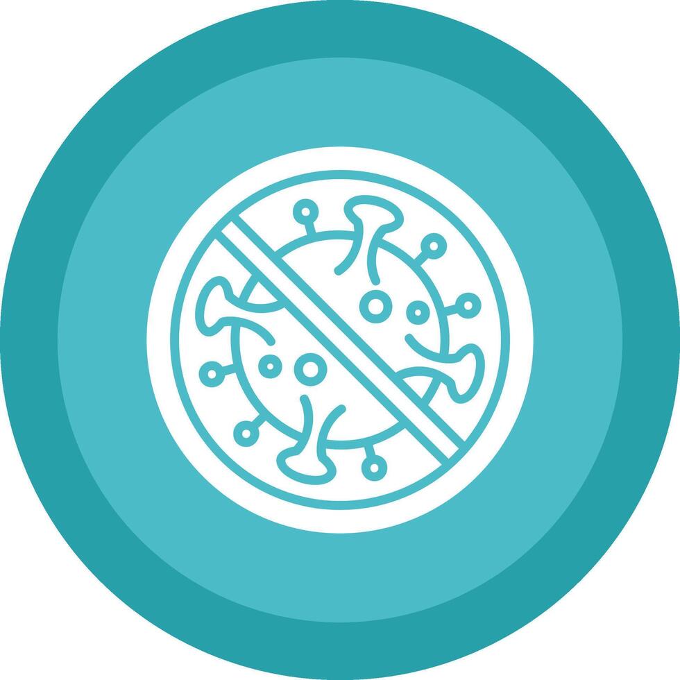 Prohibited Sign Glyph Due Circle Icon Design vector