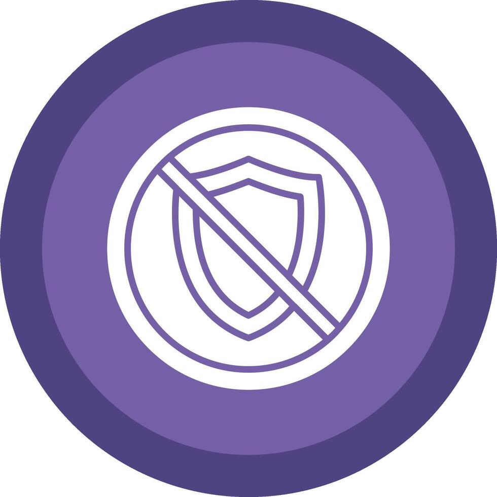 Prohibited Sign Glyph Due Circle Icon Design vector