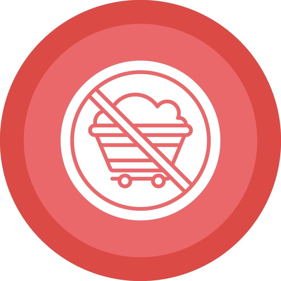 Prohibited Sign Glyph Due Circle Icon Design vector