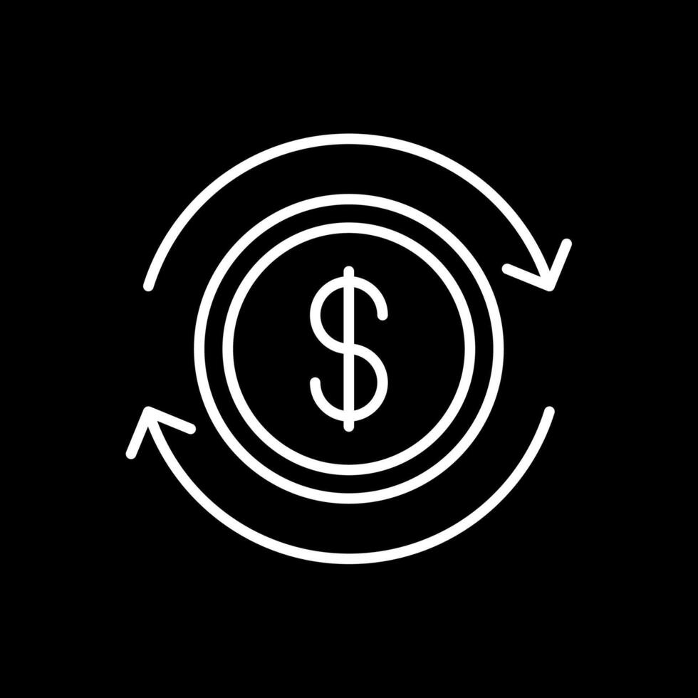 Business Continuity Line Inverted Icon Design vector