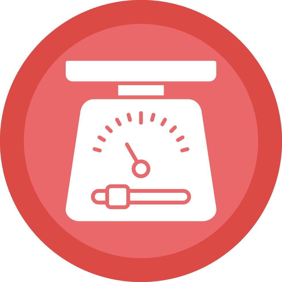 Scales Glyph Due Circle Icon Design vector