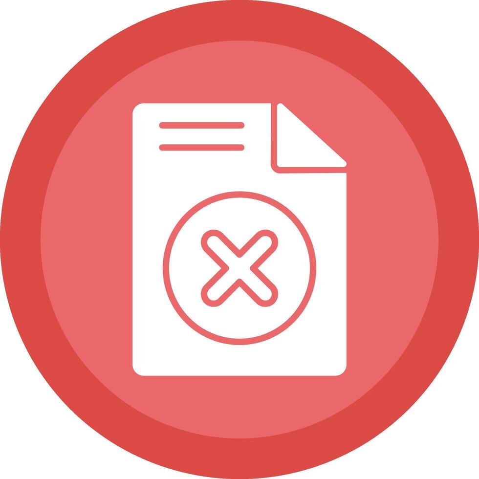 Cancel Glyph Due Circle Icon Design vector