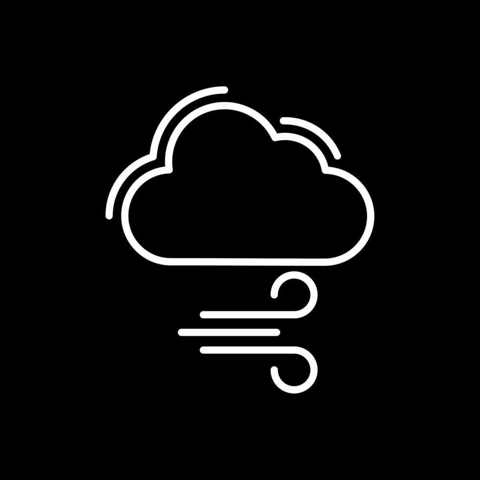 Breezy Line Inverted Icon Design vector