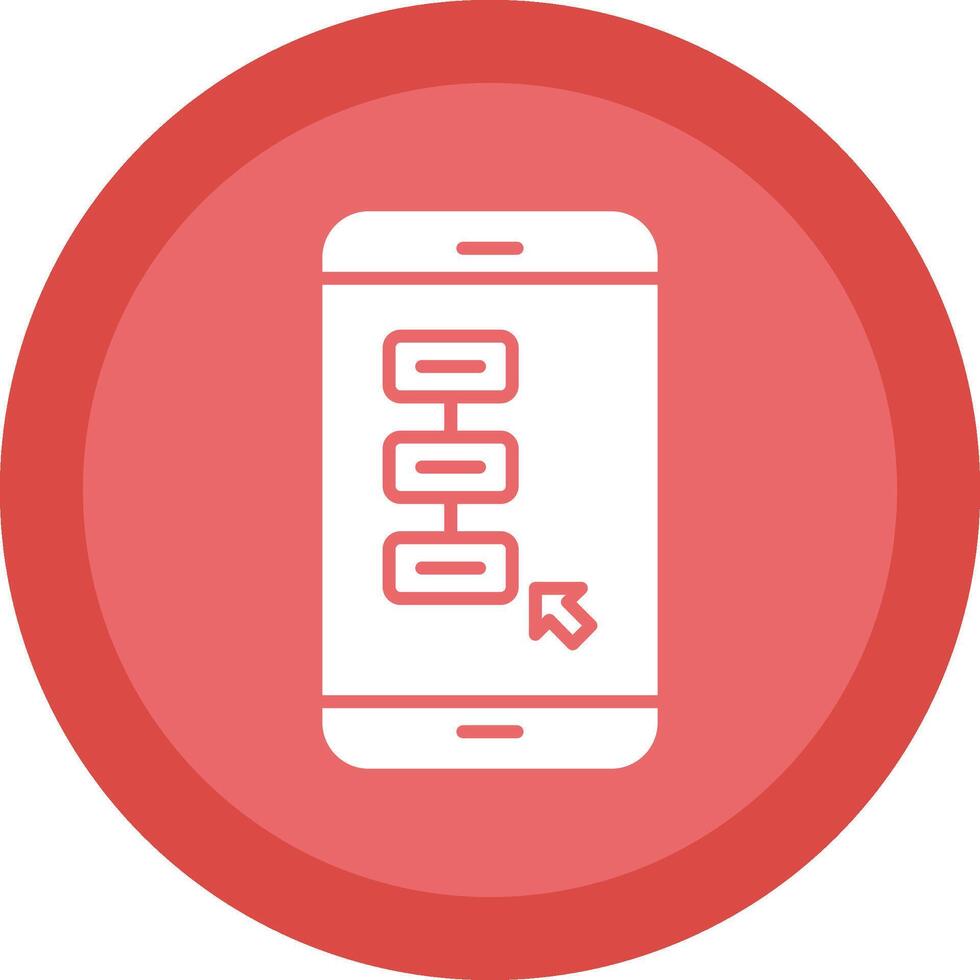 Tasks Glyph Due Circle Icon Design vector