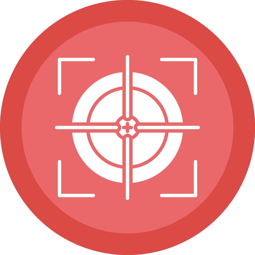 Scope Glyph Due Circle Icon Design vector