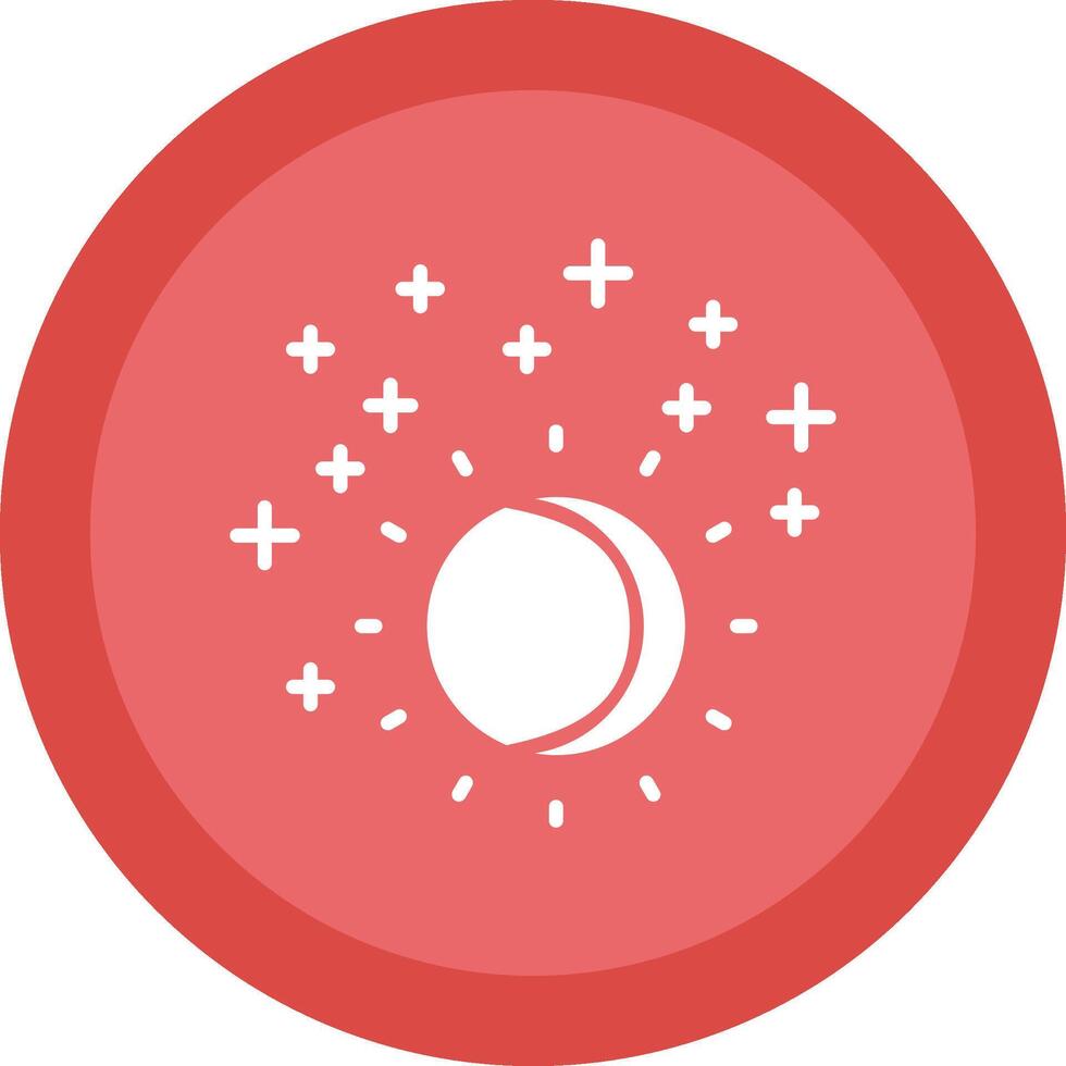 Ultraviolet Glyph Due Circle Icon Design vector