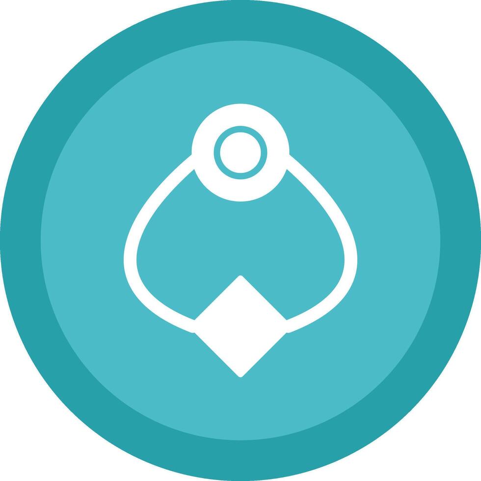 Door Knocker Glyph Due Circle Icon Design vector