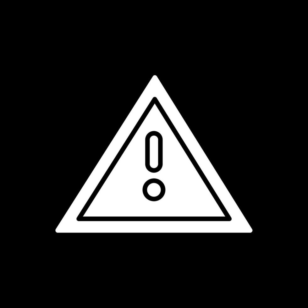 Sign Glyph Inverted Icon Design vector