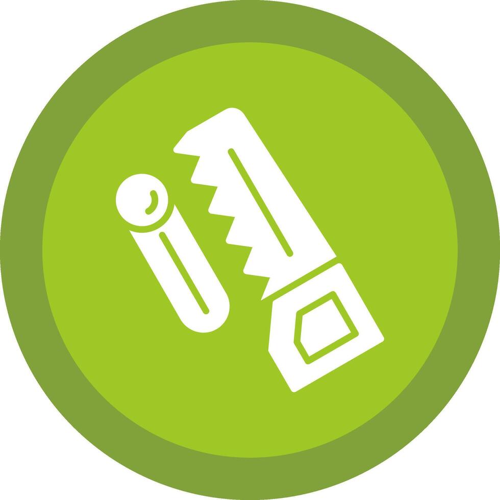 Woodworking Glyph Due Circle Icon Design vector