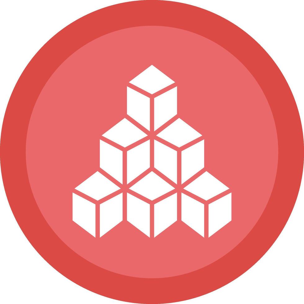 Blocks Glyph Due Circle Icon Design vector
