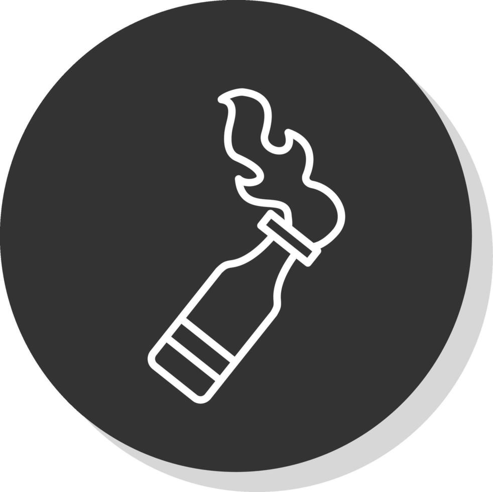 Bottle Glyph Due Circle Icon Design vector