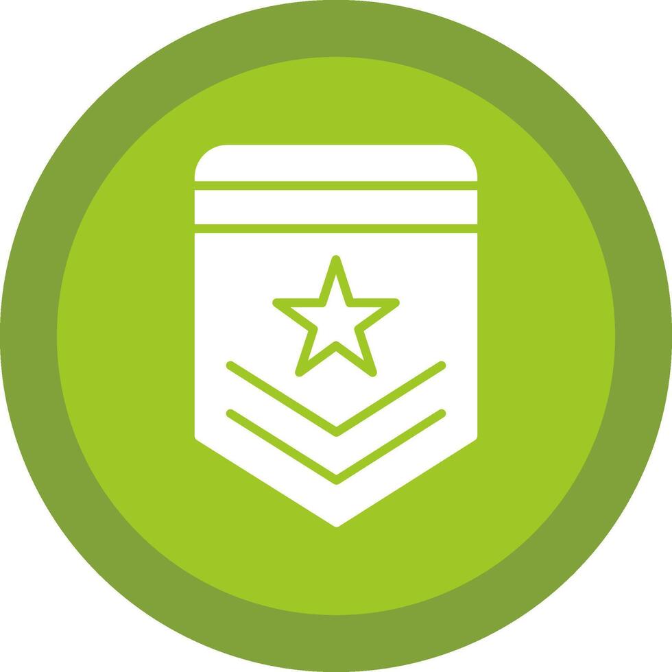 Badge Glyph Due Circle Icon Design vector