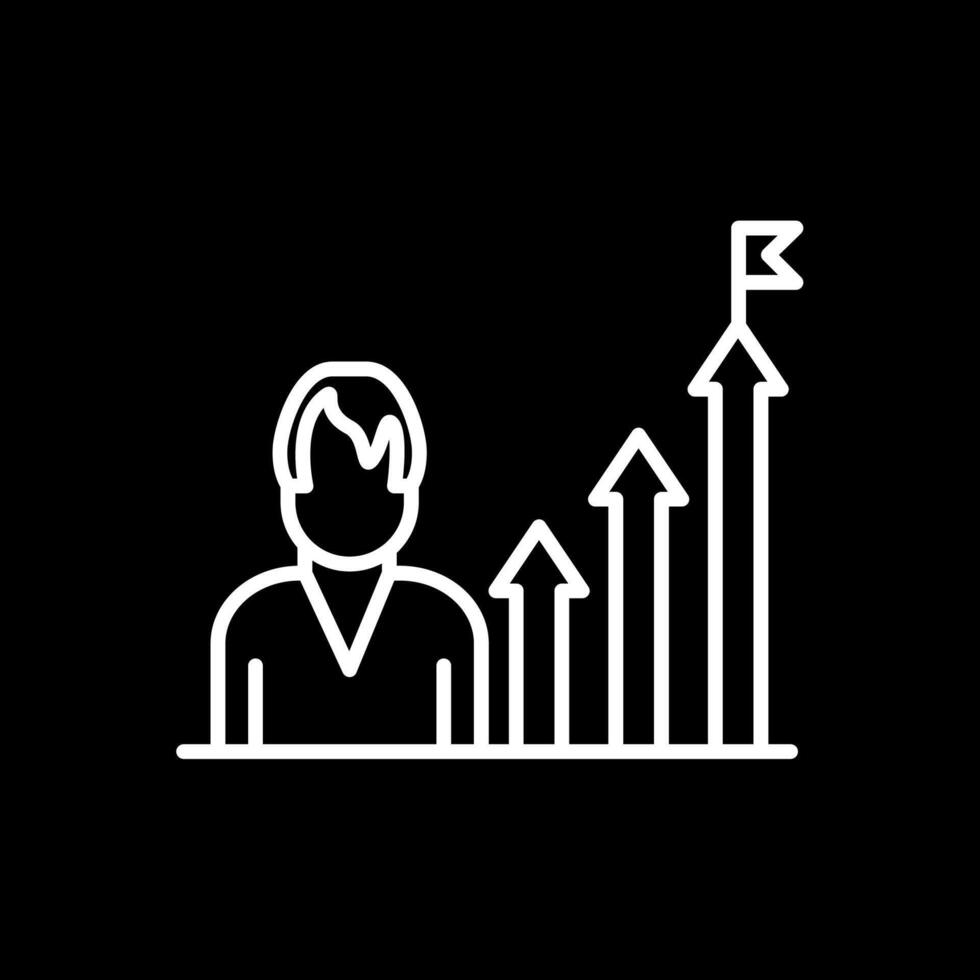 Career Ways Line Inverted Icon Design vector