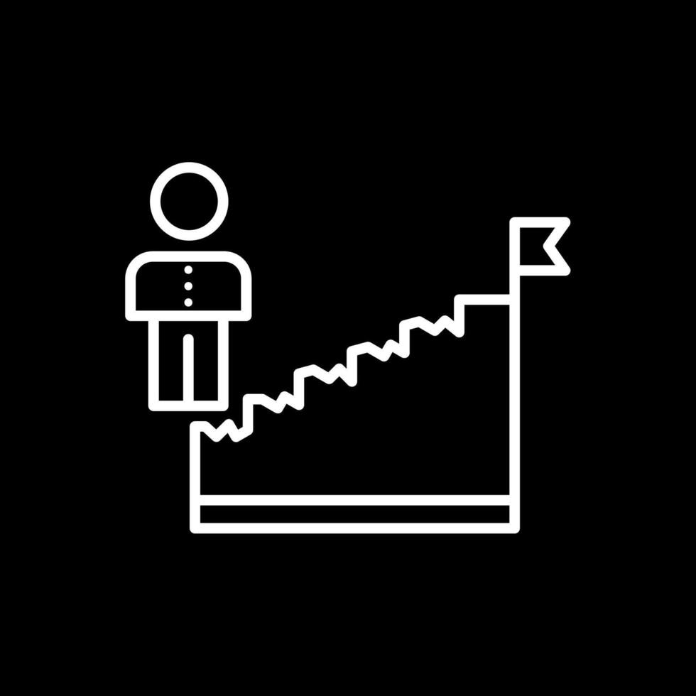 Career LadderLine Circle Icon Design vector