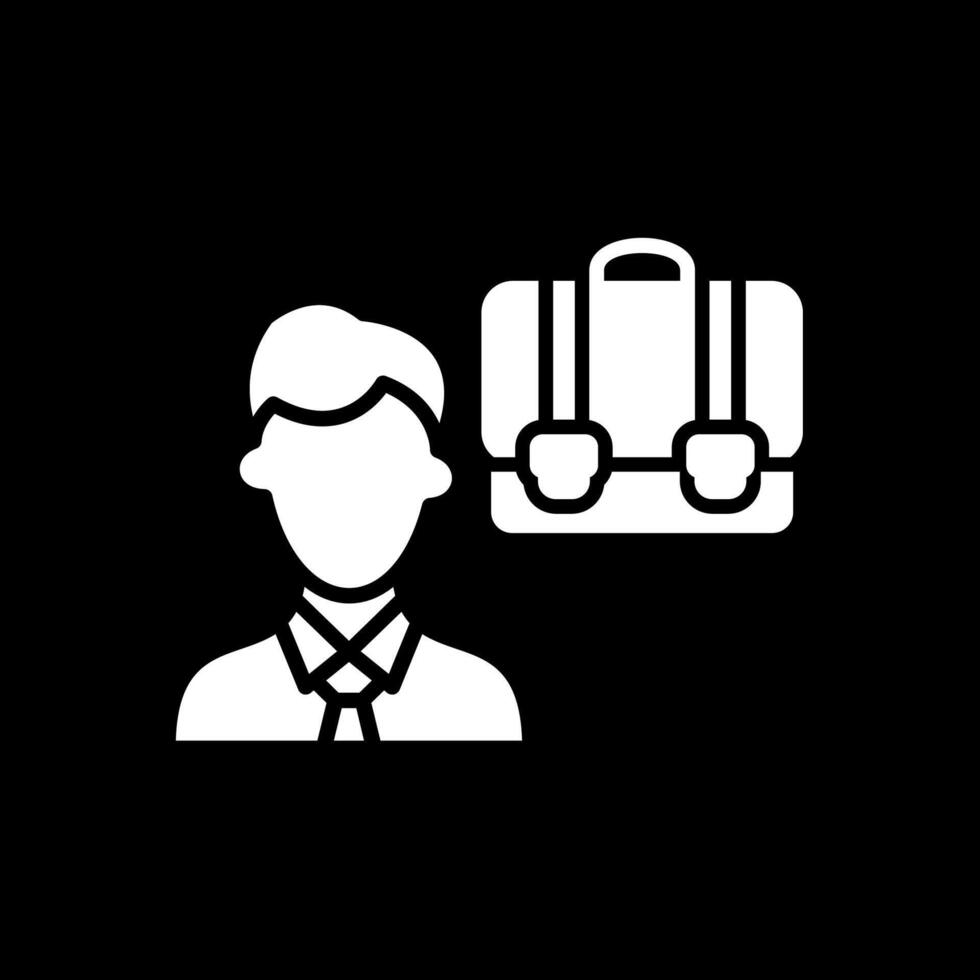 Engineering Team Glyph Inverted Icon Design vector