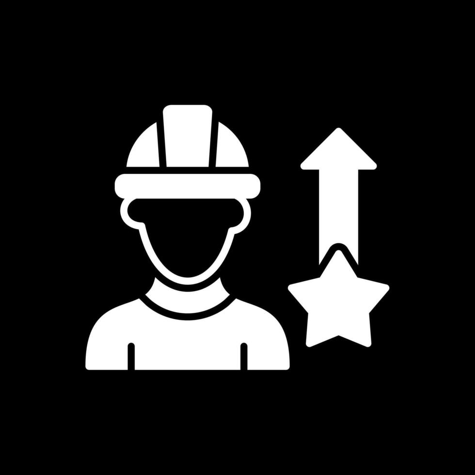 C Clamp Glyph Inverted Icon Design vector