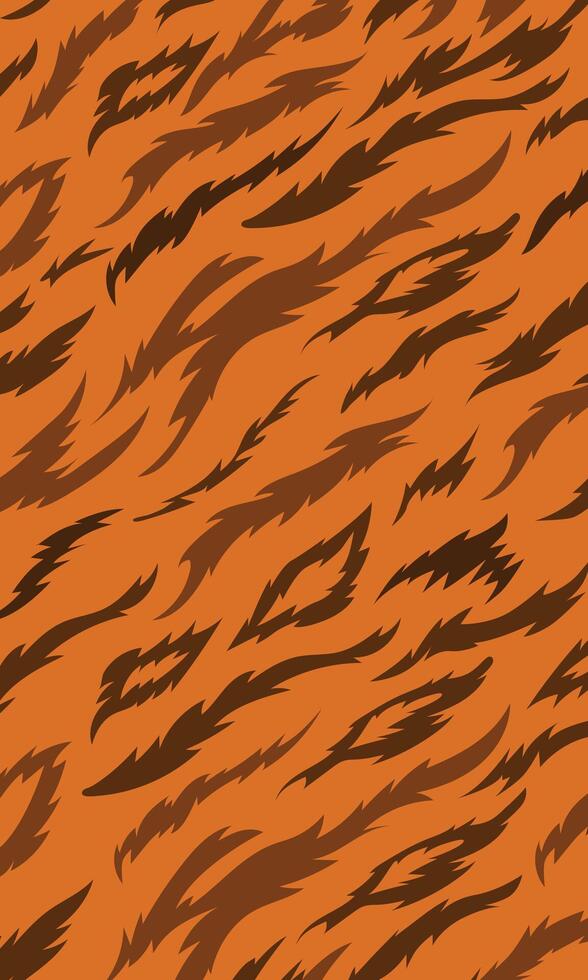 Animal skin background. Tiger skin fabric pattern vector