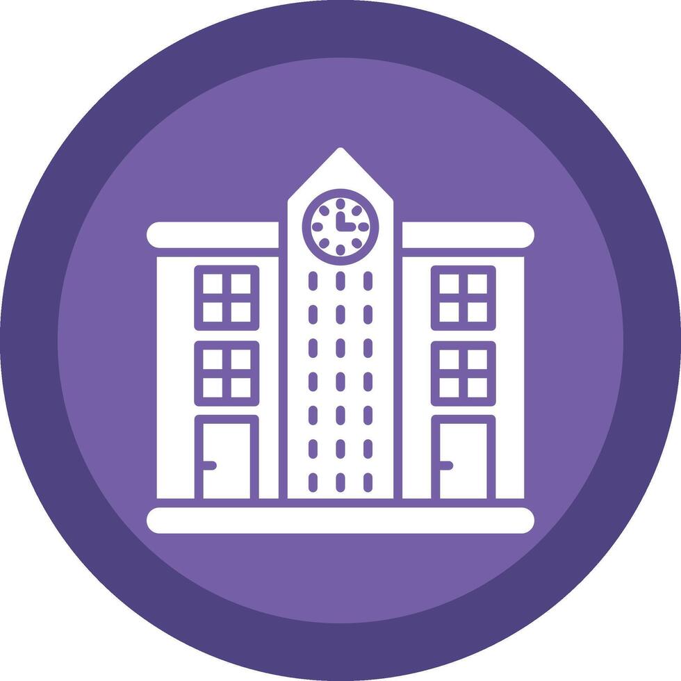 Skyscrapers Line Shadow Circle Icon Design vector