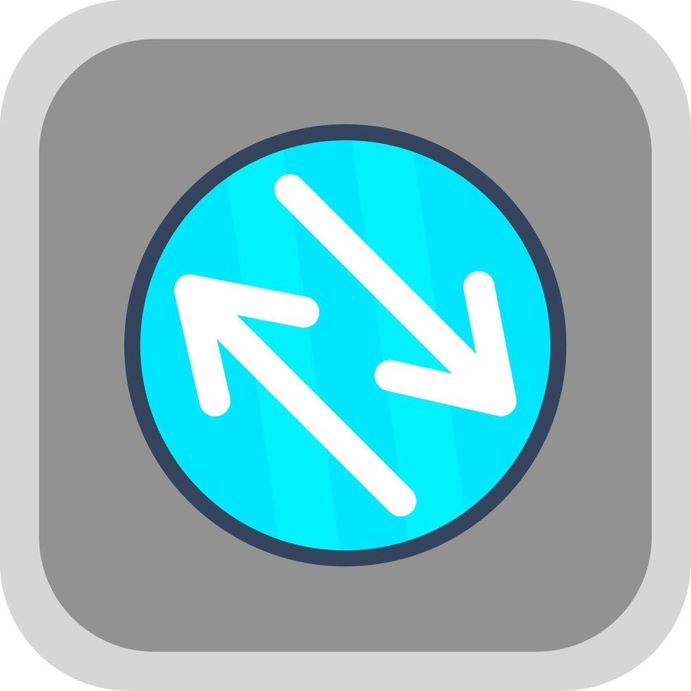 Swap Flat round corner Icon Design vector