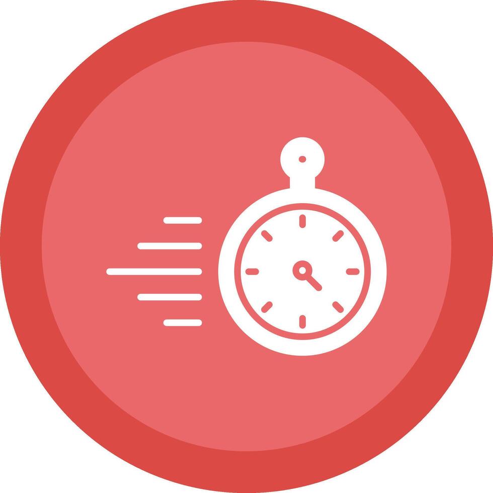 Timer Line Shadow Circle Icon Design vector