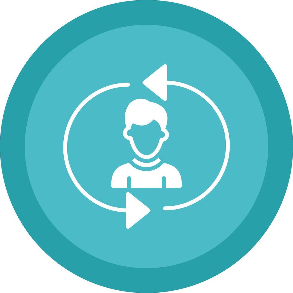 Construction Foam Glyph Due Circle Icon Design vector