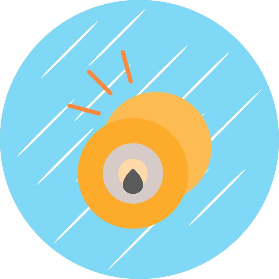 Cymbal Flat Circle Icon Design vector
