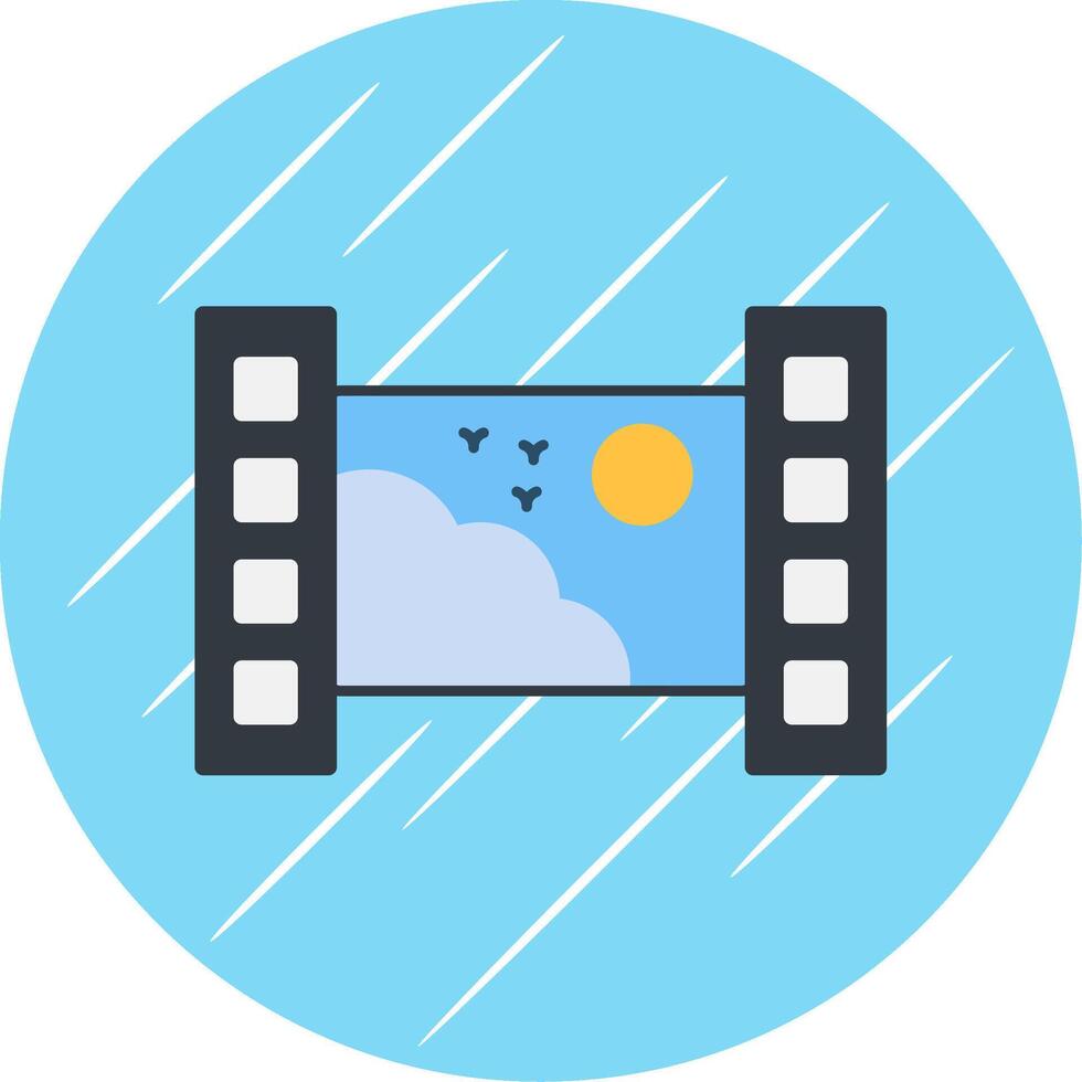Portrait Flat Circle Icon Design vector