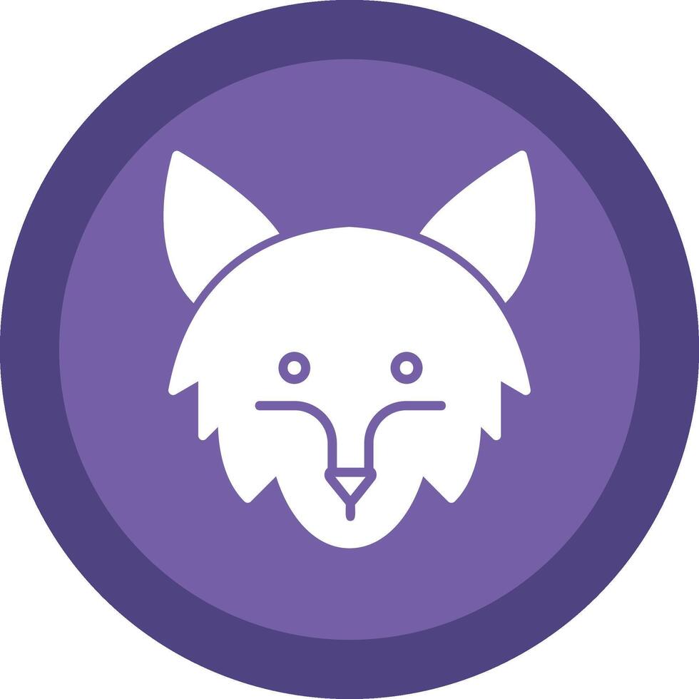 Rare Animals Glyph Due Circle Icon Design vector