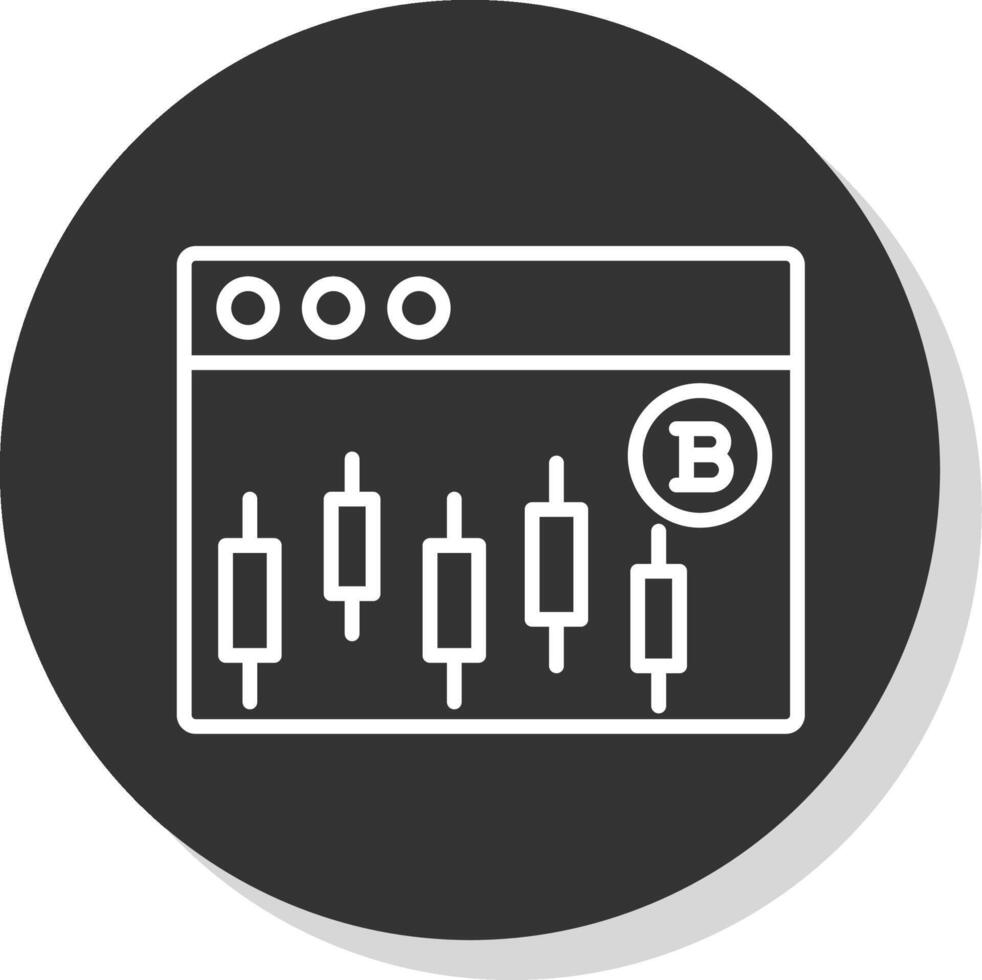 Stocks Stocks Line Shadow Circle Icon Design vector