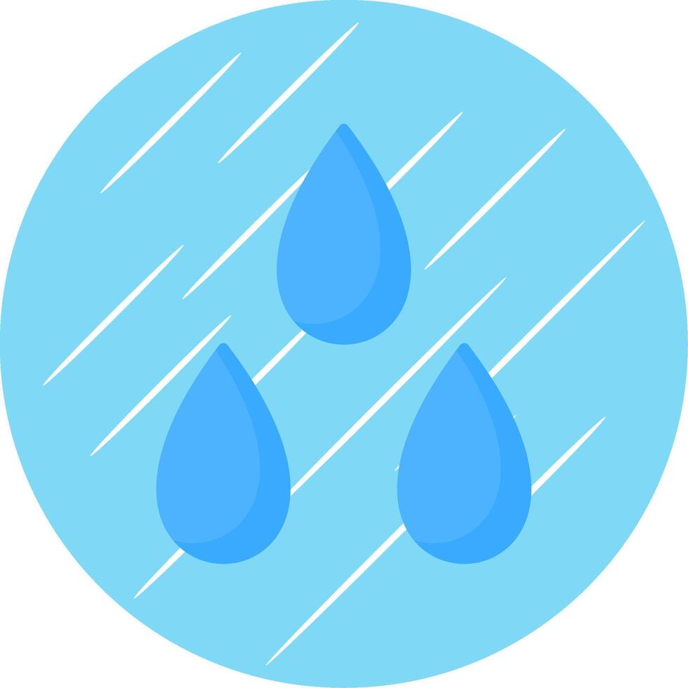 Water Drop Flat Circle Icon Design vector