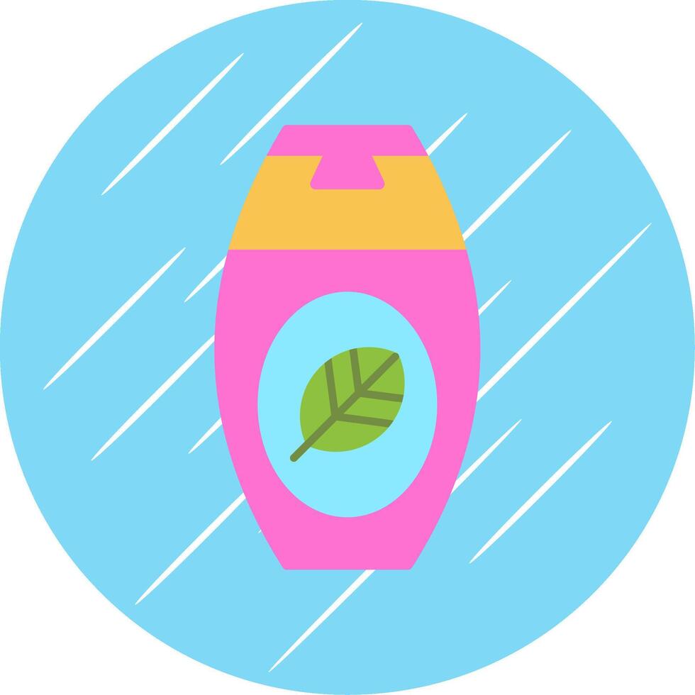 Shampoo Flat Circle Icon Design vector