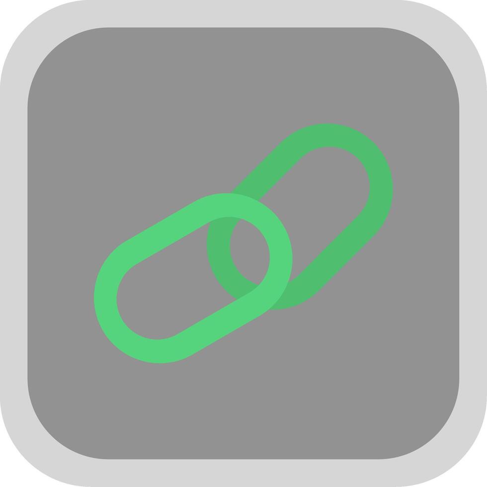 Chain Flat round corner Icon Design vector