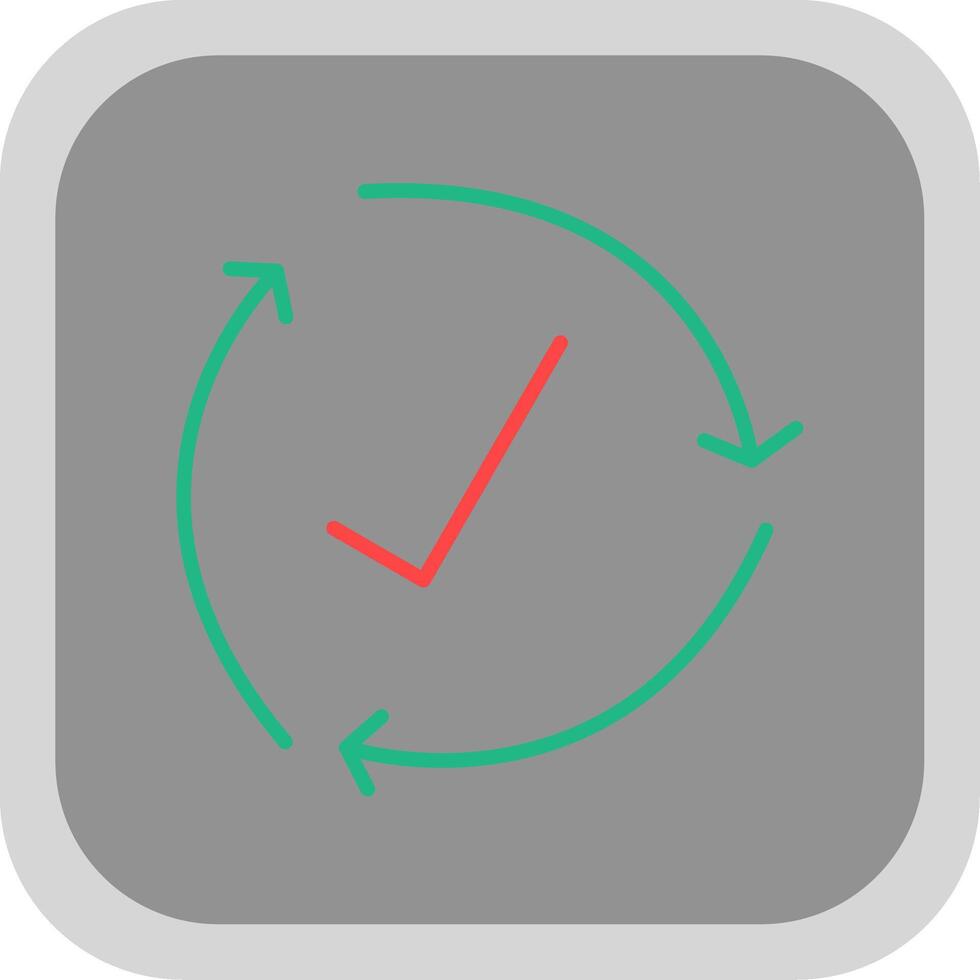 Cycle Flat round corner Icon Design vector