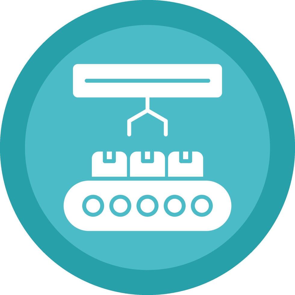 Product Glyph Due Circle Icon Design vector