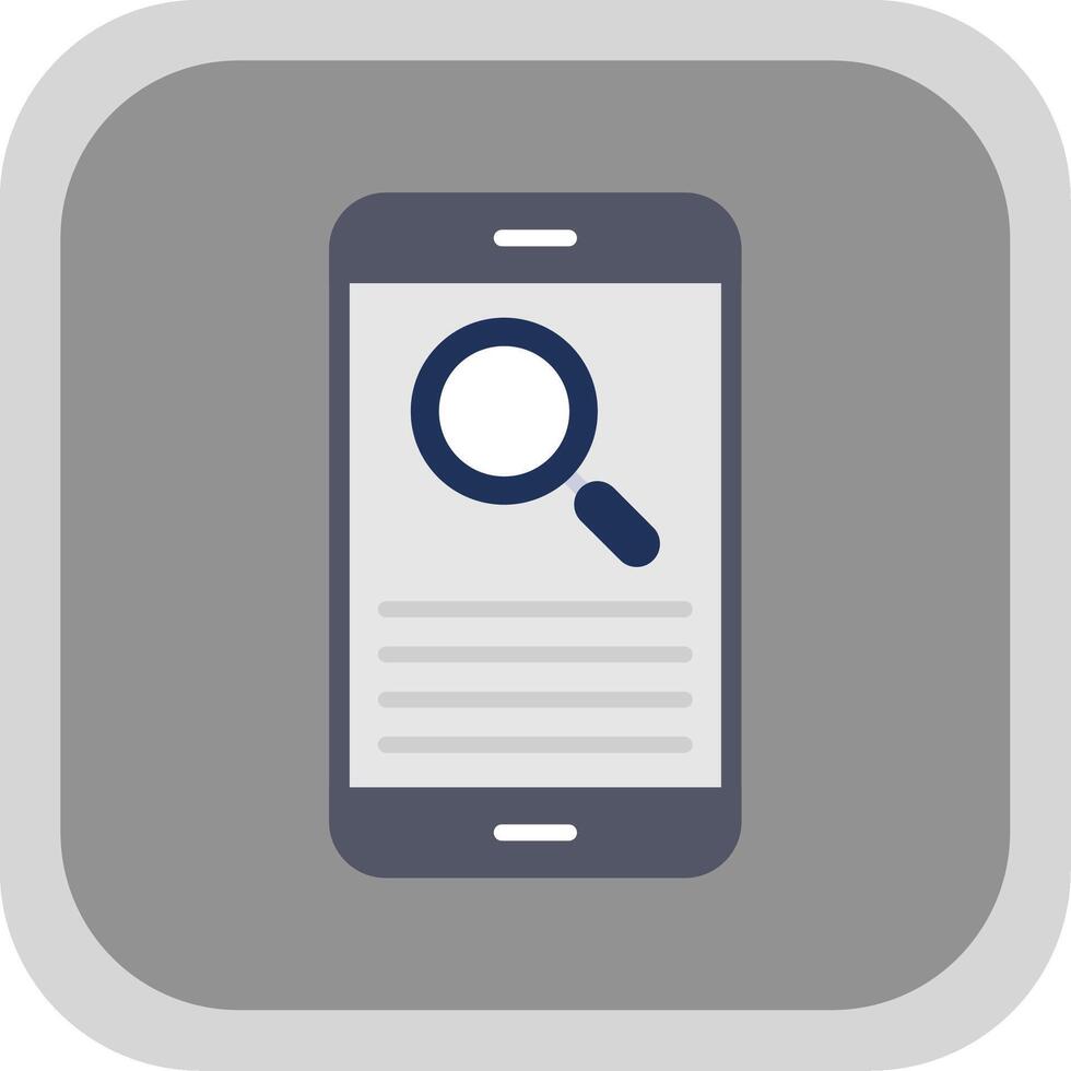 Smartphone Flat round corner Icon Design vector