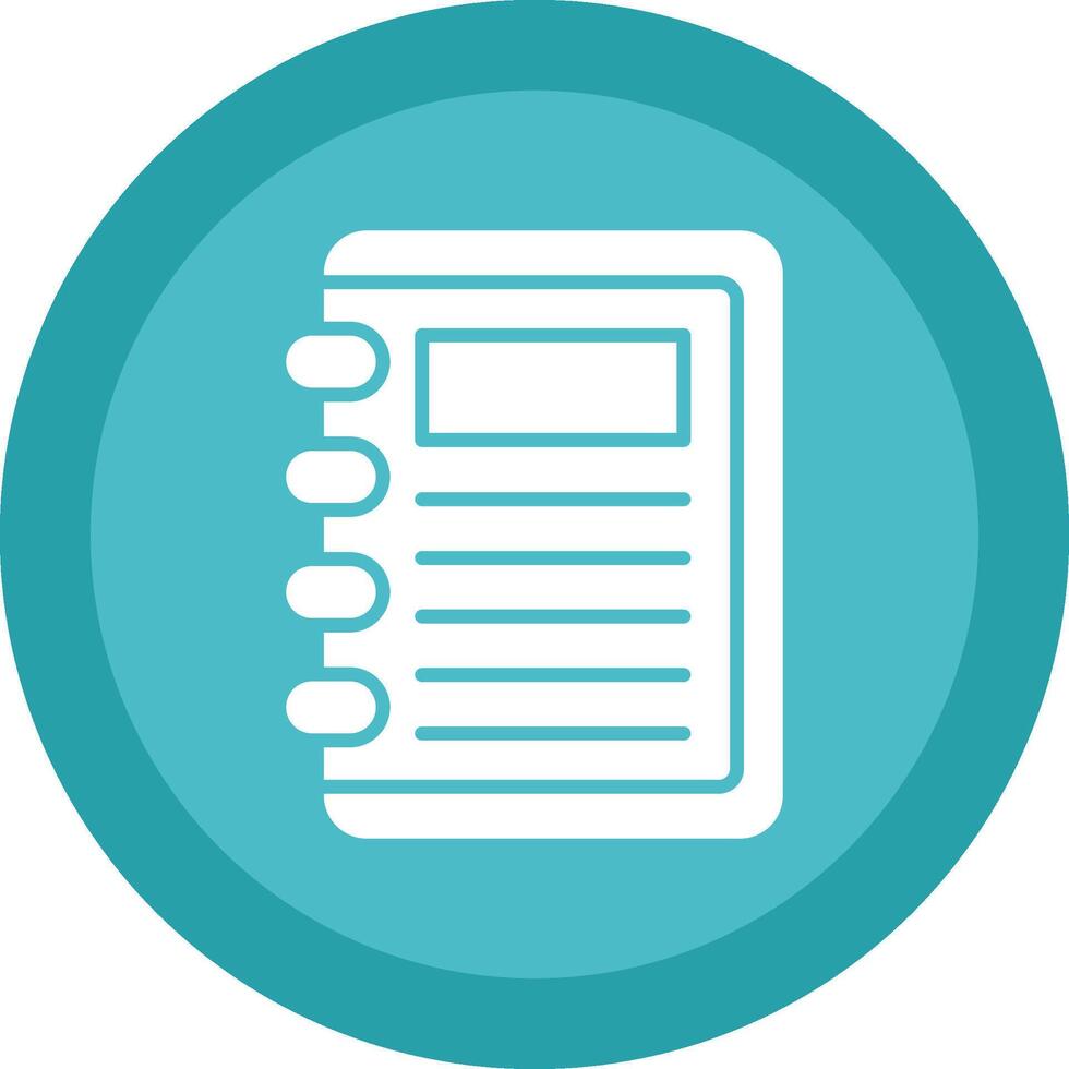 Take Note Glyph Due Circle Icon Design vector