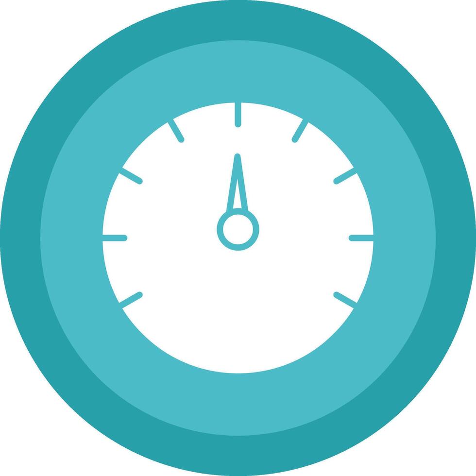 Speed Test Glyph Due Circle Icon Design vector