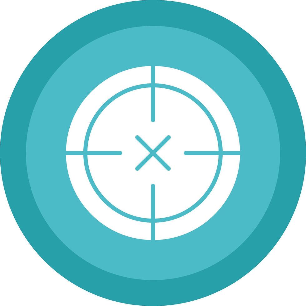 Scope Glyph Due Circle Icon Design vector